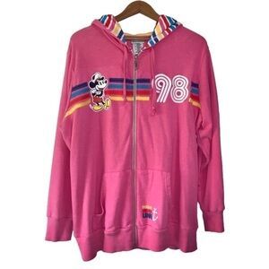 Disney Cruise Line 98 Mickey Mouse sailor lightweight pink zip up hoodie jacket